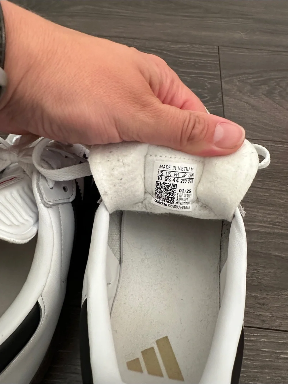 adidas worn once